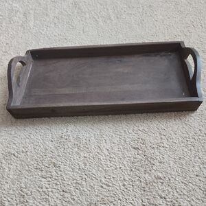 Elegant Brown Wooden Serving Tray